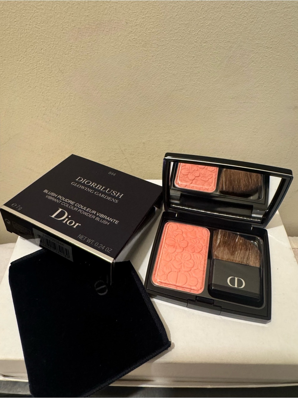 NIB Dior Diorblush Spring 2016 Limited Edition Glowing Gardens 844 Floral Pink